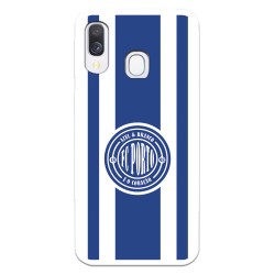 Funda para Samsung Galaxy A40 del Fútbol Club Oporto Escudo Escudo y Rayas  - Licencia Oficial Fútbol Club Oporto