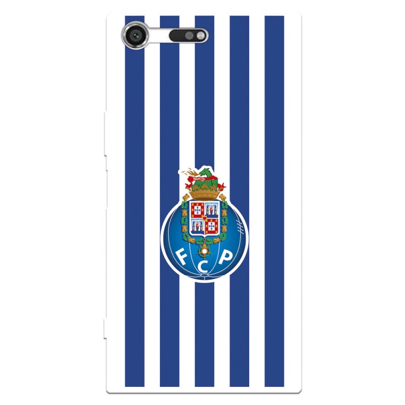 Funda para Sony Xperia XZ Premium del Fútbol Club Oporto Escudo Rayas  - Licencia Oficial Fútbol Club Oporto