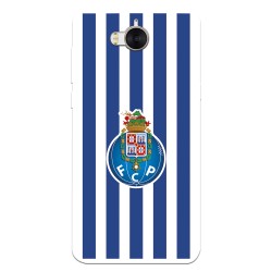 Funda para Huawei Y6 2017 del Fútbol Club Oporto Escudo Rayas  - Licencia Oficial Fútbol Club Oporto