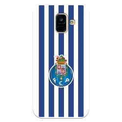 Funda para Samsung Galaxy A6 2018 del Fútbol Club Oporto Escudo Rayas  - Licencia Oficial Fútbol Club Oporto