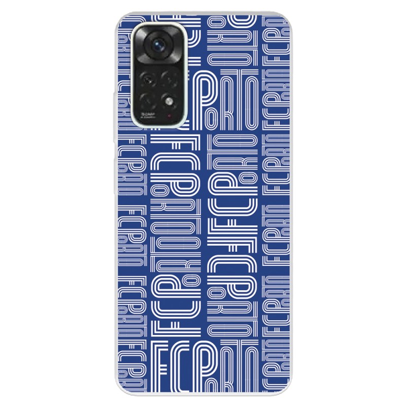 Funda para Xiaomi Redmi Note 11 Pro 5G del Fútbol Club Oporto Nombre Fondo Azul  - Licencia Oficial Fútbol Club Oporto