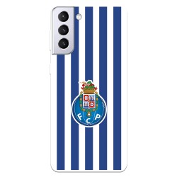 Funda para Samsung Galaxy S21 Plus del Fútbol Club Oporto Escudo Rayas  - Licencia Oficial Fútbol Club Oporto