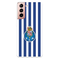 Funda para Samsung Galaxy S21 del Fútbol Club Oporto Escudo Rayas  - Licencia Oficial Fútbol Club Oporto