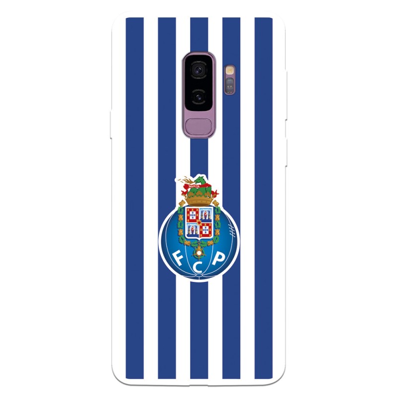 Funda para Samsung Galaxy S9 Plus del Fútbol Club Oporto Escudo Rayas  - Licencia Oficial Fútbol Club Oporto