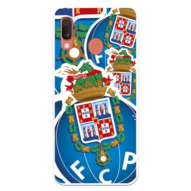 Funda para Samsung Galaxy A20e del Fútbol Club Oporto Escudo Dibujo  - Licencia Oficial Fútbol Club Oporto