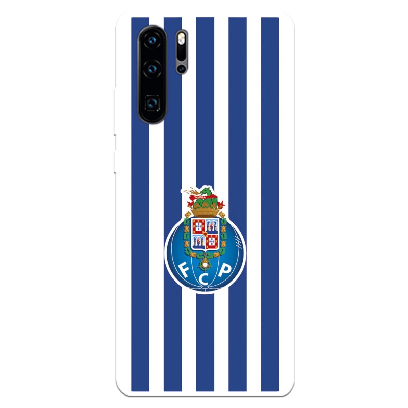 Funda para Huawei P30 Pro del Fútbol Club Oporto Escudo Rayas  - Licencia Oficial Fútbol Club Oporto