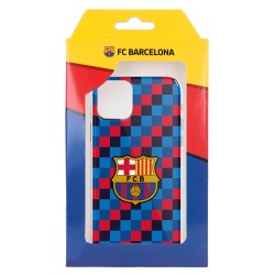 Funda para Motorola Moto G6 del FC Barcelona Escudo Fondo Cuadros  - Licencia Oficial FC Barcelona