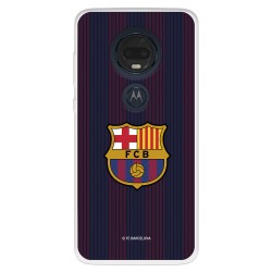 Funda para Motorola Moto G7 Plus del FC Barcelona Rayas Blaugrana  - Licencia Oficial FC Barcelona