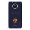 Funda para Motorola Moto G5 del FC Barcelona Barsa Fondo Azul  - Licencia Oficial FC Barcelona