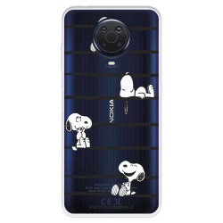 Funda para Nokia G10 Oficial de Peanuts Snoopy rayas - Snoopy