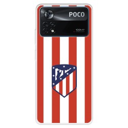 Funda para Xiaomi Poco X4 Pro del Atleti  - Licencia Oficial Atlético de Madrid