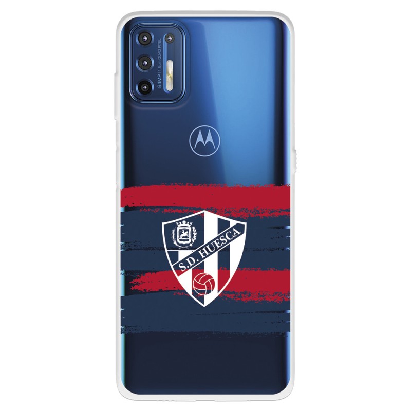 Funda para Motorola Moto G9 Plus del Huesca  - Licencia Oficial SD Huesca