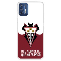 Funda para Motorola Moto G9 Plus del Albacete  - Licencia Oficial Albacete Balompié