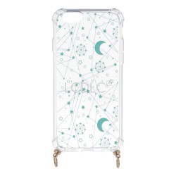 Funda Silicona Colgante Constelación Azul para iPhone 6