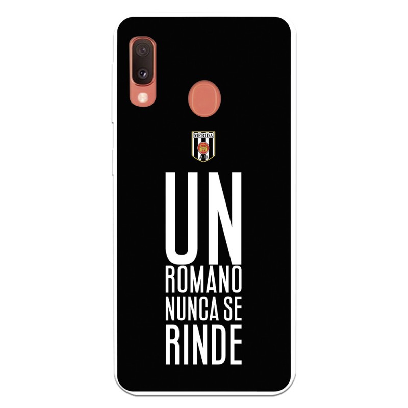 Funda para Samsung Galaxy A20e del Mérida Frase Fondo Negro  - Licencia Oficial Mérida