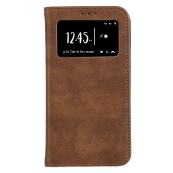 Funda Libro Multifuncional Marrón para iPhone 7 Plus