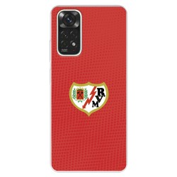 Funda para Xiaomi Redmi Note 11 Pro 5G del Rayo Vallecano Escudo Fondo Rojo  - Licencia Oficial Rayo Vallecano