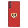 Funda para Samsung Galaxy A13 5G del Rayo Vallecano Escudo Fondo Rojo  - Licencia Oficial Rayo Vallecano