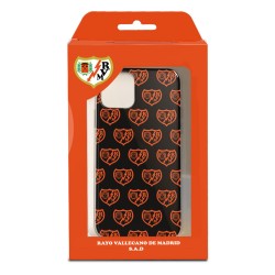 Funda para Samsung Galaxy A20e del Rayo Vallecano Escudo Patrón Fondo Negro  - Licencia Oficial Rayo Vallecano