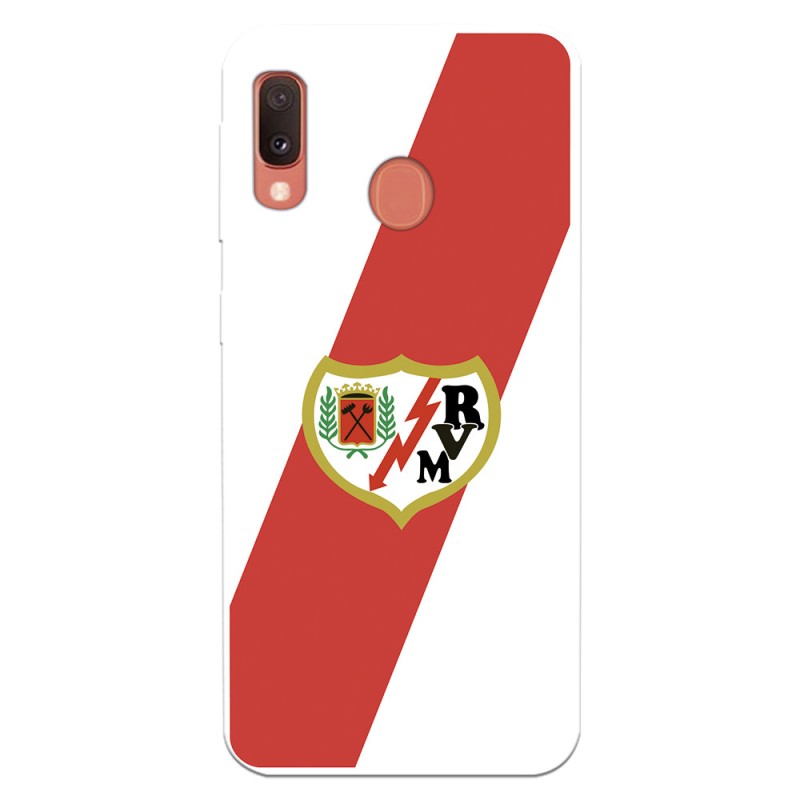 Funda para Samsung Galaxy A20e del Rayo Vallecano Escudo  - Licencia Oficial Rayo Vallecano