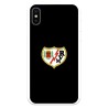 Funda para iPhone X del Rayo Vallecano Escudo Fondo Negro  - Licencia Oficial Rayo Vallecano