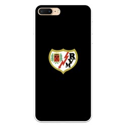 Funda para iPhone 7 Plus del Rayo Vallecano Escudo Fondo Negro  - Licencia Oficial Rayo Vallecano