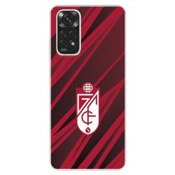 Funda para Xiaomi Redmi Note 11 Pro 5G del Escudo - Líneas Rojas y Negras  - Licencia Oficial Granada CF