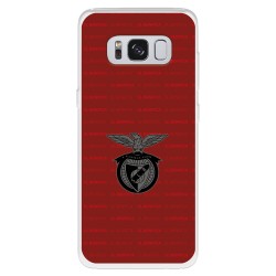 Funda para Samsung Galaxy S8 Plus del Escudo Fondo Granate  - Licencia Oficial Benfica