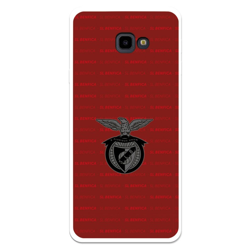 Funda para Samsung Galaxy J4 Plus del Escudo Fondo Granate  - Licencia Oficial Benfica