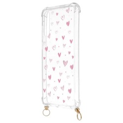 Funda Silicona Colgante Corazones para Huawei P20 Pro