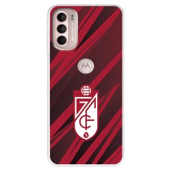 Funda para Motorola Moto G31 del Granada CF Escudo - Líneas Rojas y Negras  - Licencia Oficial Granada CF