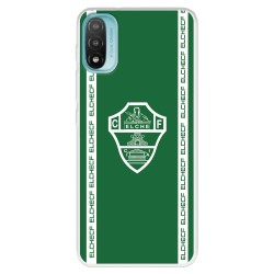 Funda para Motorola Moto E30 del Elche CF Escudo Fondo Verde  - Licencia Oficial Elche CF