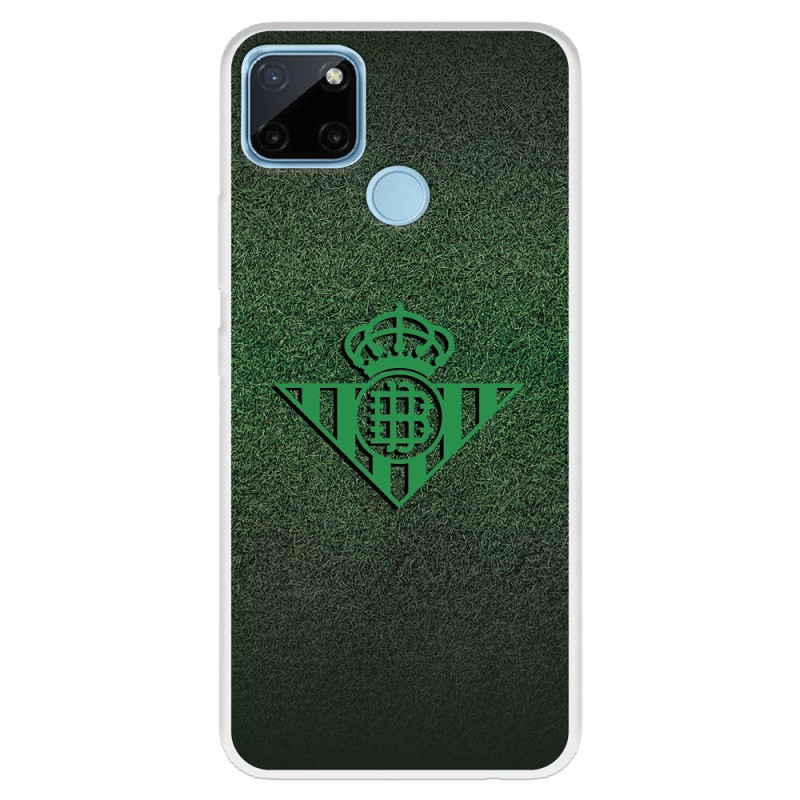 Funda para Realme C25Y del Betis Escudo Verde Fondo trama - Licencia Oficial Real Betis Balompié