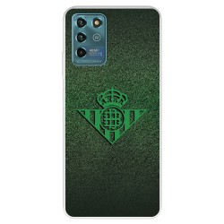 Funda para ZTE Blade V30 Vita del Betis Escudo Verde Fondo trama - Licencia Oficial Real Betis Balompié