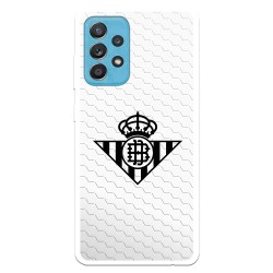 Funda para Samsung Galaxy A52S 5G del Betis Escudo Negro Fondo Red - Licencia Oficial Real Betis Balompié