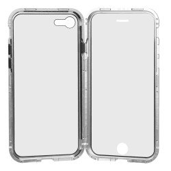 Funda Mágnetica Plata para iPhone SE