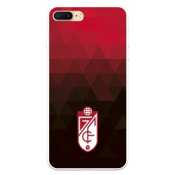 Funda para iPhone 8 Plus Oficial del Granada CF Escudo - Fondo Rojo y Negro - Licencia Oficial del Granada CF