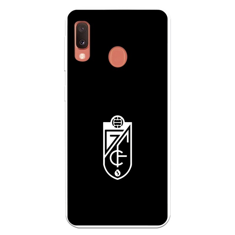 Funda para Samsung Galaxy A20e del Granada CF Escudo Fondo Negro Escudo Fondo Negro - Licencia Oficial Granada CF