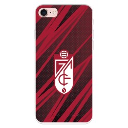 Funda para iPhone 7 del Granada CF Escudo - Líneas Rojas y Negras Escudo - Líneas Rojas y Negras - Licencia Oficial Granada CF
