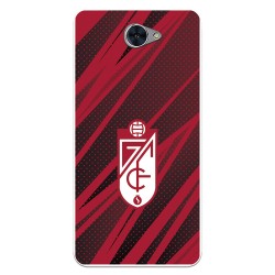 Funda para Huawei Y7 del Granada CF Escudo - Líneas Rojas y Negras Escudo - Líneas Rojas y Negras - Licencia Oficial Granada CF