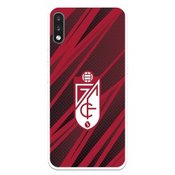Funda para LG K22 del Granada CF Escudo - Líneas Rojas y Negras Escudo - Líneas Rojas y Negras - Licencia Oficial Granada CF