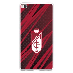 Funda para Huawei P8 del Granada CF Escudo - Líneas Rojas y Negras Escudo - Líneas Rojas y Negras - Licencia Oficial Granada CF