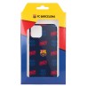 Funda para iPhone 13 Mini del Barcelona Escudo Patrón Rojo y Azul - Licencia Oficial FC Barcelona