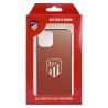 Funda para iPhone 13 Mini del Atleti Escudo Plateado Fondo - Licencia Oficial Atlético de Madrid