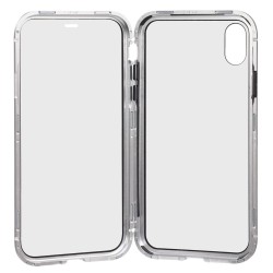 Funda Mágnetica Plata para iPhone XS Max