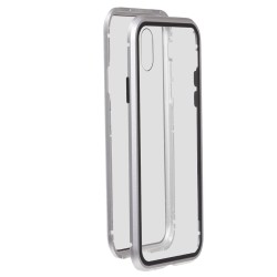 Funda Mágnetica Plata para iPhone X