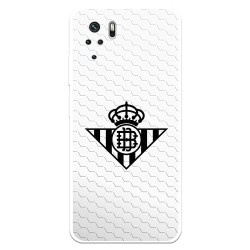 Funda para Xiaomi Redmi Note 10S del Betis Escudo Negro Fondo Red - Licencia Oficial Real Betis Balompié