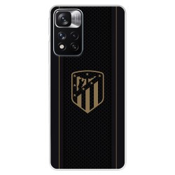 Funda para Xiaomi Redmi Note 11 del Atleti Escudo Dorado Fondo Negro - Licencia Oficial Atlético de Madrid