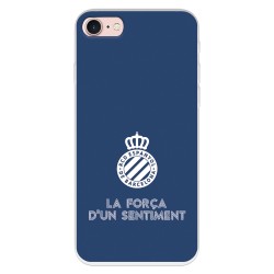 Funda para iPhone SE del RCD Espanyol Escudo Fondo Azul Escudo Fondo Azul - Licencia Oficial RCD Espanyol