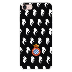 Funda para iPhone SE del RCD Espanyol Escudo Patron Fondo Negro Escudo Patron Fondo Negro - Licencia Oficial RCD Espanyol